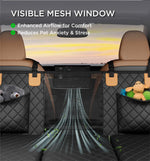 Dog car seat cover non-slip base and adjustable headrest straps