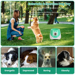 Automatic dog ball launcher power adapter and battery compartment