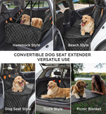 Dog car hammock installed in SUV back seat – easy setup