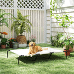 Elevated dog bed breathable mesh surface close-up – 600gsm fabric