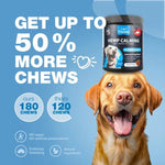 Hemp calming chews ingredients – hemp oil, valerian root, chamomile, ginger