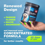Gocalmpup hemp calming chews jar with natural ingredients label
